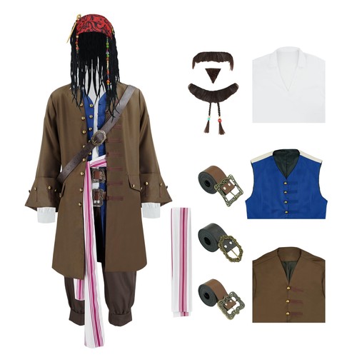 Men pirate costume jack - men,